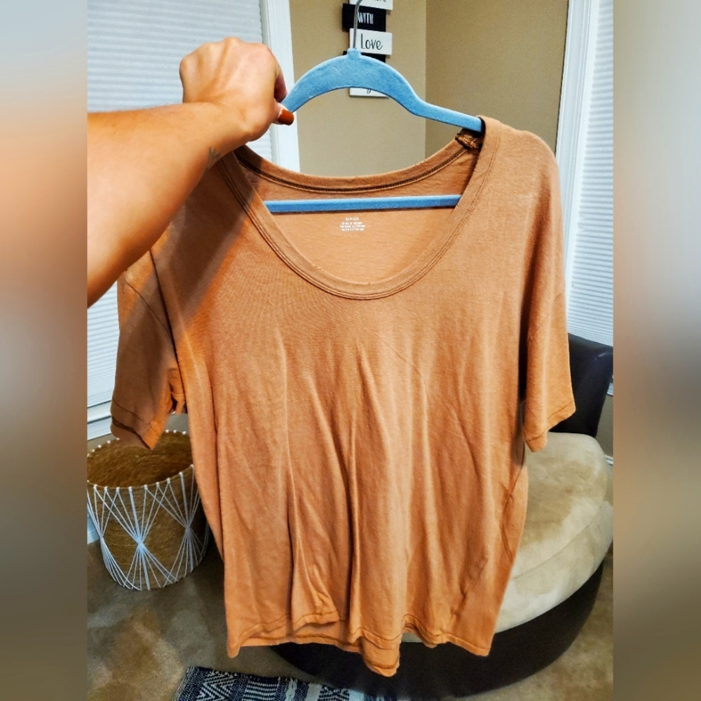 American Eagle oversized scoop neck t